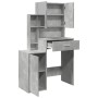 Tocador con mueble gris hormigón 80x35x132 cm de , Tocadores para dormitorios - Ref: Foro24-848237, Precio: 115,81 €, Descuen...