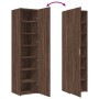Aparador de madera de ingeniería marrón roble 45x42,5x185 cm de , Aparadores - Ref: Foro24-3281412, Precio: 176,47 €