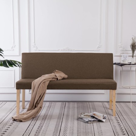 Polyester bench 139.5 cm brown by , Benches for halls and storage - Ref: Foro24-281336, Price: 219,69 €, Discount: %