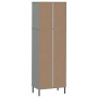 OSLO bookcase with 2 drawers solid wood gray 60x35x180 cm by , Bookcases and shelves - Ref: Foro24-351007, Price: 203,85 €, D...