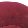 Sessel mit Hocker roter roter Samt von , Sessel - Ref: Foro24-356483, Preis: 169,44 €, Rabatt: %