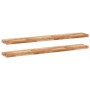 Schwebendes Regal 2 Stück Akazienholz lackiert Öl 140x20x4 cm von , Regale und Regale - Ref: Foro24-3279596, Preis: 116,15 €,...