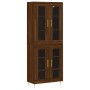 Hohes Sideboard Sperrholz braune Eiche 69,5x34x180 cm von , Sideboards - Ref: Foro24-3198272, Preis: 165,48 €, Rabatt: %