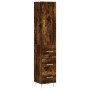 Sideboard aus geräuchertem Eichensperrholz 34,5x34x180 cm von , Sideboards - Ref: Foro24-3198846, Preis: 112,60 €, Rabatt: %