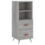 Aparador alto madera contrachapada gris Sonoma 34,5x34x180 cm von , Sideboards - Ref: Foro24-3200239, Preis: 107,90 €, Rabatt: %