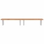 Estante de lavabo de pared de acero y madera maciza de haya de , Tocadores de baño - Ref: Foro24-3302458, Precio: 183,02 €
