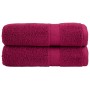 SOLUND Badetücher 2 Stück bordeaux 100x150 cm 600 g/m² von , Handtücher - Ref: Foro24-137215, Preis: 39,25 €, Rabatt: %