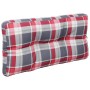 Rot kariertes Paletten-Sofakissen aus Stoff 70x40x12 cm von , Kissen für Stühle und Sofas - Ref: Foro24-360592, Preis: 24,32 ...