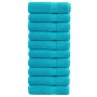 Toallas de ducha SOLUND 10 unidades turquesa 70x140 cm 600 gsm de , Toallas - Ref: Foro24-137454, Precio: 116,43 €, Descuento: %