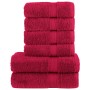 Juego de toallas premium SOLUND 6 unidades rojo 600 gsm de , Toallas - Ref: Foro24-137564, Precio: 47,86 €, Descuento: %