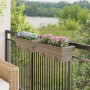 Pflanzgefäße mit Haken 2 Stück synthetisches Rattan grau von , Töpfe und Pflanzgefäße - Ref: Foro24-366403, Preis: 77,68 €, R...