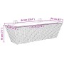 Pflanzgefäße mit Haken 2 Stück synthetisches Rattan grau von , Töpfe und Pflanzgefäße - Ref: Foro24-366403, Preis: 77,68 €, R...
