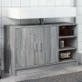 Sonoma grauer Spülenschrank aus Holzwerkstoff 90x29x55 cm von , Badezimmermöbel - Ref: Foro24-848127, Preis: 81,43 €, Rabatt: %