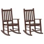 Schaukelstühle für Kinder 2 Stück massives Pappelholz braun von , Schaukelstühle - Ref: Foro24-3281595, Preis: 114,43 €, Raba...