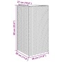 Pflanzgefäße 2 Stück synthetisches Rattan braun 30x30x60 cm von , Töpfe und Pflanzgefäße - Ref: Foro24-3210517, Preis: 94,68 ...