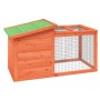 Kaninchenstall aus massivem Kiefernholz braun 100,5x54x55 cm von , Käfige und Lebensräume für Kleintiere - Ref: Foro24-172289...