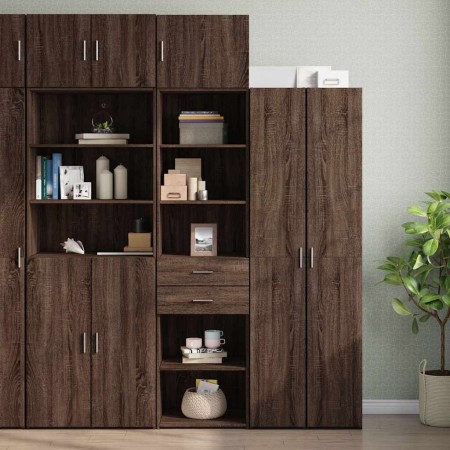 Armario estrecho madera ingeniería marrón roble 50x42,5x225 cm de , Aparadores - Ref: Foro24-3281314, Precio: 179,32 €