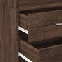 Schmaler Schrank aus Holzwerkstoff Eiche braun 50x42,5x225 cm von , Sideboards - Ref: Foro24-3281314, Preis: 176,56 €, Rabatt: %