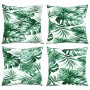 Sofa cushions 4 units leaf print fabric 60x60 cm by , Cushions for chairs and sofas - Ref: Foro24-360415, Price: 54,58 €, Dis...