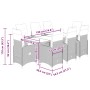 Set of garden table and chairs 5 pcs and cushions PE rattan beige by , Garden sets - Ref: Foro24-3277105, Price: 1,00 €, Disc...