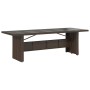 Set de mesa y sillas jardín 9 piezas y cojines ratán PE marrón de , Conjuntos de jardín - Ref: Foro24-3277283, Precio: 1,00 €