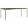 9-teiliger Gartentisch und Stühle und Kissen synthetisches Rattangrau von , Gartensets - Ref: Foro24-3277170, Preis: 1,00 €, ...