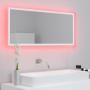White acrylic LED bathroom mirror 100x8.5x37 cm by vidaXL, bathroom vanities - Ref: Foro24-804940, Price: 65,32 €, Discount: %