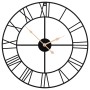 Black iron wall clock Ø50 cm by , Wall clocks - Ref: Foro24-4008411, Price: 50,29 €, Discount: %