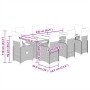 9-piece garden table and chairs and cushions synthetic rattan gray by , Garden sets - Ref: Foro24-3277295, Price: 1,00 €, Dis...