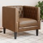 Brauner Sessel aus Kunstveloursleder von , Sofas - Ref: Foro24-372658, Preis: 184,84 €, Rabatt: %
