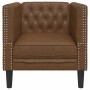 Brauner Sessel aus Kunstveloursleder von , Sofas - Ref: Foro24-372658, Preis: 184,84 €, Rabatt: %