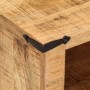 Mueble de TV madera maciza de mango rugosa 110x35x40 cm by , CD and DVD storage - Ref: Foro24-376041, Price: 224,23 €, Discou...