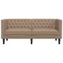 2-Sitzer Chesterfield Sofa Kunstleder Braun Cappuccino von , Sofas - Ref: Foro24-372664, Preis: 289,25 €, Rabatt: %