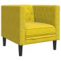 Sillón Chesterfield de terciopelo amarillo de , Sofás - Ref: Foro24-372679, Precio: 162,73 €