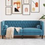 Chesterfield 2-Sitzer-Sofa mit blauen Samtkissen von , Sofas - Ref: Foro24-372691, Preis: 252,10 €, Rabatt: %