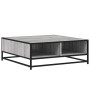 Mesa de centro madera ingeniería metal gris Sonoma 80x80x30 cm by , Coffee table - Ref: Foro24-848772, Price: 65,10 €, Discou...