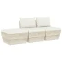 Muebles de jardín de palets 3 pzas y cojines madera de abeto de vidaXL, Conjuntos de jardín - Ref: Foro24-3063410, Precio: 21...