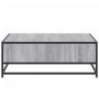 Mesa de centro madera ingeniería metal gris Sonoma 80x80x30 cm by , Coffee table - Ref: Foro24-848772, Price: 65,10 €, Discou...