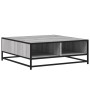 Mesa de centro madera ingeniería metal gris Sonoma 80x80x30 cm by , Coffee table - Ref: Foro24-848772, Price: 65,10 €, Discou...