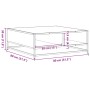 Mesa de centro madera ingeniería metal gris Sonoma 80x80x30 cm by , Coffee table - Ref: Foro24-848772, Price: 65,10 €, Discou...
