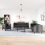 Chesterfield sofa set 3 pieces synthetic leather black by , Sofas - Ref: Foro24-3209267, Price: 792,85 €, Discount: %