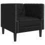Chesterfield sofa set 3 pieces synthetic leather black by , Sofas - Ref: Foro24-3209267, Price: 792,85 €, Discount: %