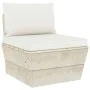 Muebles de jardín de palets 3 pzas y cojines madera de abeto de vidaXL, Conjuntos de jardín - Ref: Foro24-3063410, Precio: 21...