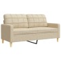 Set aus 3 Sofas mit Fußstütze und cremefarbenen Stoffkissen von , Sofas - Ref: Foro24-3278345, Preis: 587,96 €, Rabatt: %