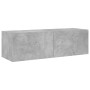 Wand-TV-Möbel mit LED-Leuchten 4 Stück betongrau von , TV-Möbel - Ref: Foro24-3216884, Preis: 178,46 €, Rabatt: %