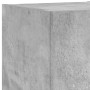 Muebles de TV de pared con luces LED 4 piezas gris hormigón de , Muebles TV - Ref: Foro24-3216884, Precio: 183,88 €, Descuent...