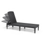 Keter Jaipur Sun Lounger graphite color 235162 by , Loungers - Ref: Foro24-420017, Price: 85,85 €, Discount: %