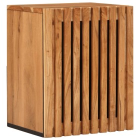 Solid acacia wood wall bathroom cabinet 38x34x48 cm by , Bathroom furniture - Ref: Foro24-377535, Price: 63,32 €, Discount: %