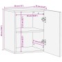 Badezimmerschrank aus massivem Akazienholz 38x34x48 cm von , Badezimmermöbel - Ref: Foro24-377535, Preis: 62,54 €, Rabatt: %
