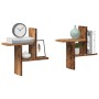 Wall shelves 2 pcs aged engineered wood 38x12x38cm by , Shelves and shelves - Ref: Foro24-853252, Price: 24,82 €, Discount: %